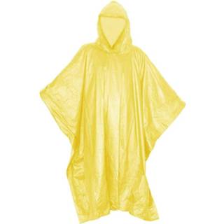 👉 Tom Regenponcho Met Capuchon Unisex Geel One Size