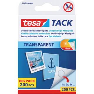 👉 Dubbelzijdige kleefpad transparante Tesa Tack Kleefpads 4042448042750