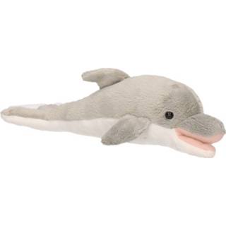 👉 Dolfijn knuffel grijze pluche polyester grijs kinderen 26 Cm - Dolfijnen Zeedieren Knuffels Speelgoed Voor 8720147685749