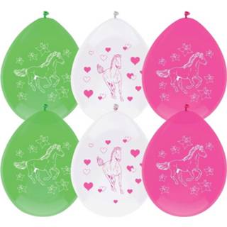 👉 Ballon multikleur kinderen 6x Paarden Ballonnen Versiering 30 Cm - Paarden/pony Thema Feest Kinderfeestje/verjaardag 8720147583861