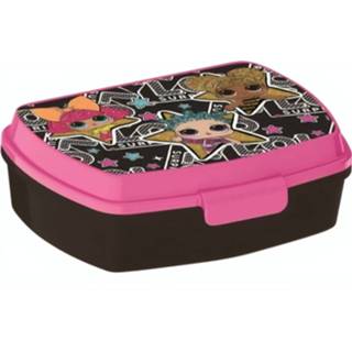 👉 Lunchbox zwart roze meisjes L.o.l. Surprise 17 X 13 6 Cm Zwart/roze 8719817574001
