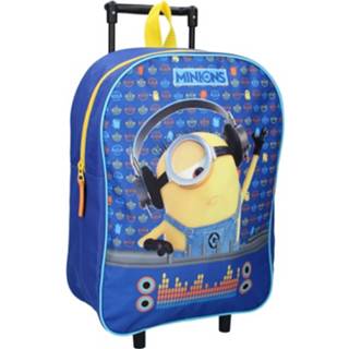 👉 Trolley koffer blauw geel polyester Junior 15 Liter Blauw/geel 8712645274655