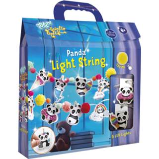 👉 Katoen multikleur Totum Slingerset Light String Panda Junior 5-delig 8714274071940