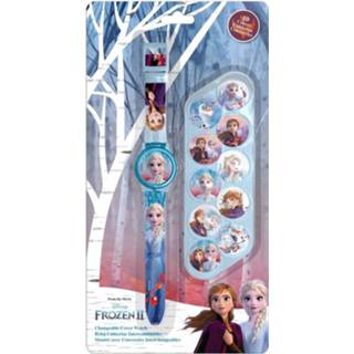 👉 Knutselset blauw rubber Disney Horloge Frozen 29 Cm 10-delig 8435507831420