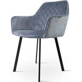 👉 Eetkamerstoel blauw geel Yurgan Velvet 7141218236430