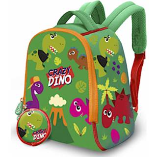 👉 Rugzak groen neopreen kinderen Kids Licensing Kinderrugzak Crazy Dino Junior 6 Liter 8435507832991