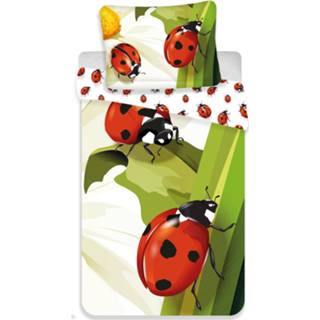 👉 Dekbedovertrek katoen multikleur Animal Pictures Lieveheersbeestjes - Eenpersoons 140 X 200 Cm Multi 8592753024973