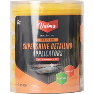 👉 Geel foam Valma Pads V015 Supershine Applicator 6 Stuks 8711293390564