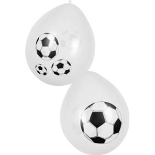 👉 Ballon zwart wit Boland Ballonnen Voetbal 6 Stuks Zwart/wit 8712026625052