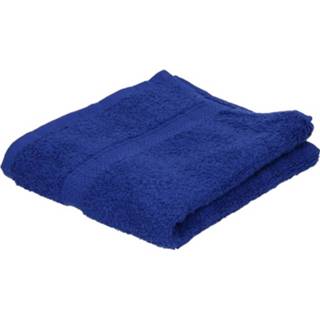 👉 Handdoek textiel Luxe Handdoeken Blauw 50 X 90 Cm 550 Grams - Badkamer Badhanddoeken 8718758672777