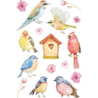 👉 Kinderen 48x Vogels en bloemen stickers