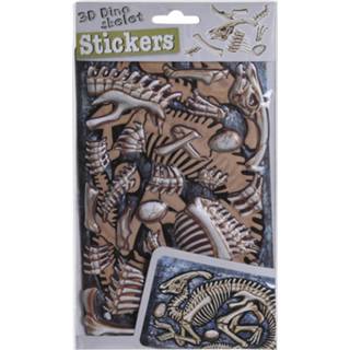 👉 Blauw Free And Easy 3d-stickers Skelet - Parasaurus 8719817369669
