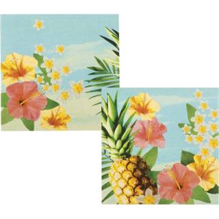 👉 Servet papier multikleur Boland Servetten Paradise 12 Stuks 33 Cm 8712026524867