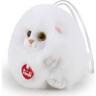 👉 Knuffel wit pluche XXS Trudi Charm Kat 10 Cm Maat 8006529290825