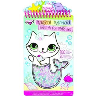 👉 Stickerboek Crayola Fashion Angels Kleur/stickerboek Mermaid 120-delig 787909122216