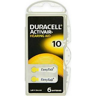 👉 Batterij geel Duracell Da10 Hoorapparaat - 4043752153897