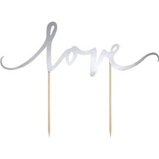 Multikleur Bruidstaart Topper Love 5902230733367