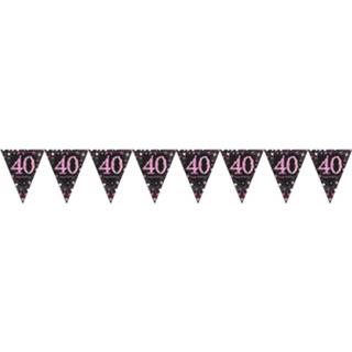 👉 Slinger roze kunststof vrouwen Amscan Sparkling 40 Dames 396 Cm 13051637620