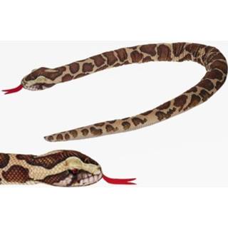 👉 Slangen knuffel pluche kinderen gevlekte Birmese python/slangen 150 cm speelgoed