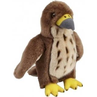 👉 Knuffel bruine pluche polyester bruin kinderen Havik 18 Cm - Vogel Knuffels Speelgoed Voor 8720147382846
