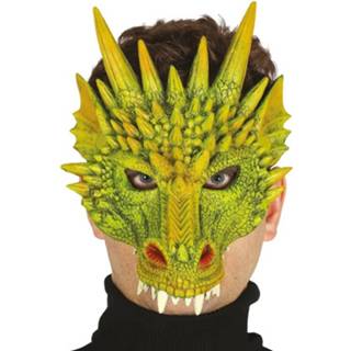 👉 Horrormasker foam groen Draak Horror Masker Van - Halloween Verkleed Maskers Enge 8720147449006