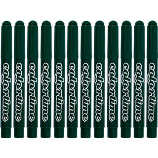 👉 Stift groen Colortime Stiften Lijndikte 5 Mm Donkergroen 12 Stuks 5707167883457