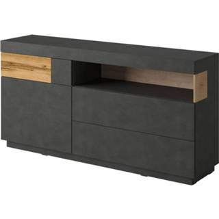 👉 Dressoir grijs eiken Meubella - Sublime 169 Cm 8720039248953