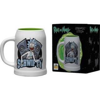 👉 Wit groen keramiek Gb Eye Mok Get Schwifty Wit/groen 600 Ml 5028486418763