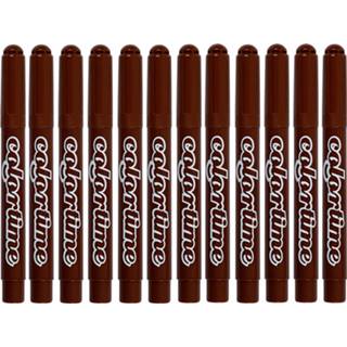 👉 Stift bruin Colortime Stiften Lijndikte 5 Mm 12 Stuks 5707167882733