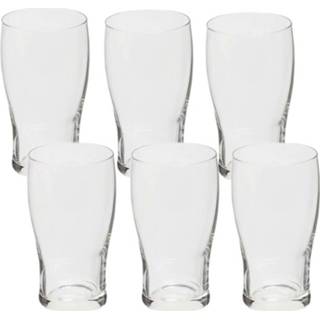 👉 Bierglas glas transparant Voordelige Bierglazen Set Van 300 Ml 6 Stuks - Bierglas/bierglazen 8720147492125