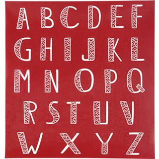 👉 Kunststof wit Creotime Screen Stencil Alfabet 20 X 22 Cm 5712854073806