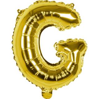 👉 Folieballon goud goudkleurig Boland Letter G 36 Cm 8712026221360