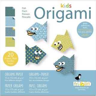 👉 Multicolor multikleur Fridolin Origami Vis Vouwen 15 X Cm 20 Stuks 4031172113737