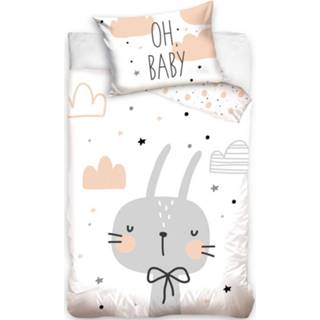 Dekbedovertrek katoen baby's Konijn Baby Oh - 100 X 135 Cm 5902689451843
