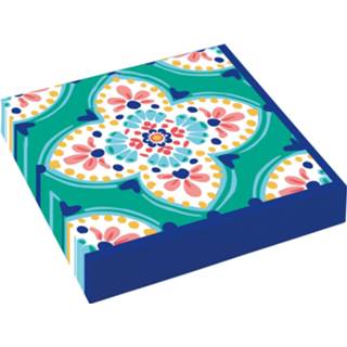 👉 Servet papier multikleur Amscan Servetten Boho Vibes 32 X Cm 16 Stuks 192937126462