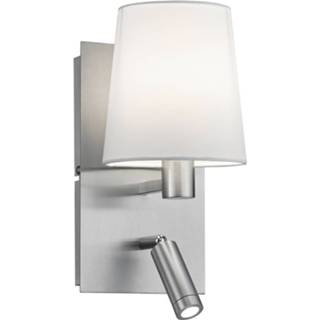 👉 Wandlamp wit nikkel aluminium zilverkleurig Osram - Led Trion Marion E14 Fitting 3w Warm 3000k Rond Mat 6013919579585