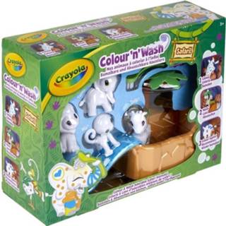 👉 Crayola - Color'n'wash My Animals To Color Safari Box Draw Wash Start Over 71662073299