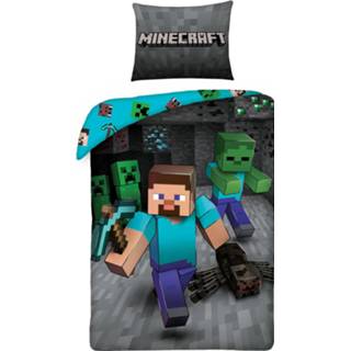 👉 Dekbedovertrek katoen multikleur Minecraft Mining - Eenpersoons 140 X 200 Cm 5902729045438