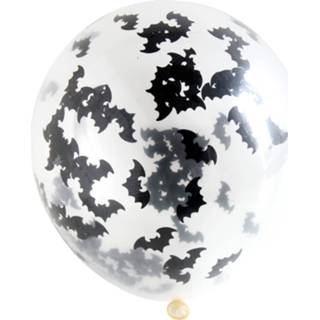 👉 Ballon transparant Ballonnen Met Vleermuizen Confetti 30 Cm - 4 Stuks 8714572086035