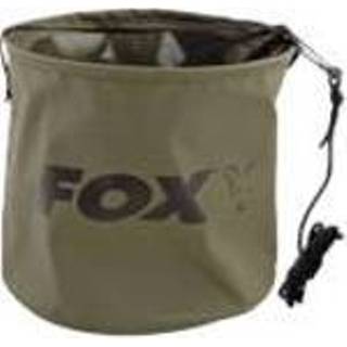 👉 Groen PVC large voerbenodigdheden opvouwbaar karper Fox Collapsable Water Bucket - Emmer 10L 5056212128075