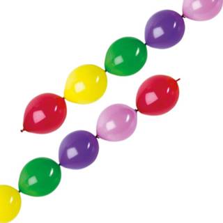 👉 Multikleur Amscan Ballonslinger 2,75 Meter Latex 10-delig 13051414856