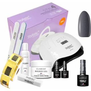 👉 One Size GeenKleur Claresa Stylistic Builder Set Compleet Inclusief 80W. UV/LED Lamp 8720246146783