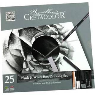 👉 Zwart metaal One Size GeenKleur Cretacolor Black and White Box 25-delig 9014400252816