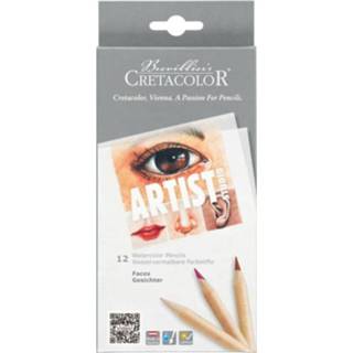 👉 Aquarelpotlood One Size GeenKleur Cretacolor Artist Studio Aquarelpotloden Huidskleurenset 12 stuks 9014400291853