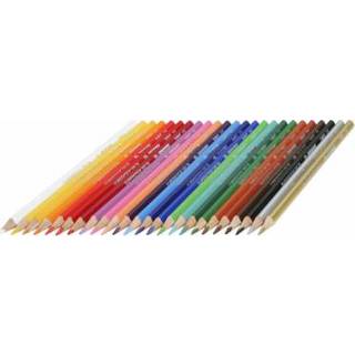 👉 Kleurpotlood One Size meerkleurig Jolly Supersticks Kleurpotloden Driekantig Delta 24 stuks 9014400077211