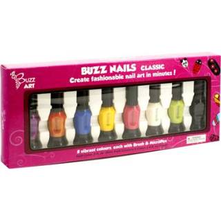 👉 Nagellak GeenKleur Buzz Classic 8 kleuren kwast en pen 5060376770001