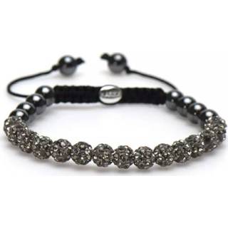 👉 Armband grijs XS One Size GeenKleur Karma Spiral Grey Crystal 82089 (Lengte: 17.50-19.00 cm) 8720143186271