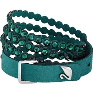 👉 Armband groen medium One Size GeenKleur Swarovski Sieraden 5511700 - Swapower Bracelet Slake 9009655117003