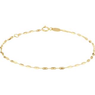 👉 Enkelband One Size goudkleurig TFT Enkelbandje Plaatjes 1,5 Mm 24 - 26 Cm 8718834694204