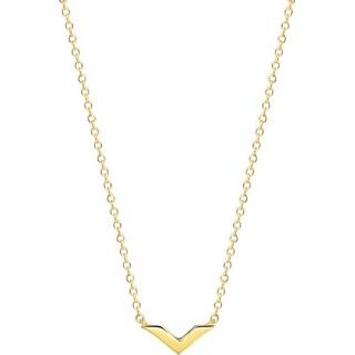 👉 Halsketting geelgoud One Size goudkleurig TFT Collier V 1,2 mm 40 + 4 cm 1 Micron 8718834571222